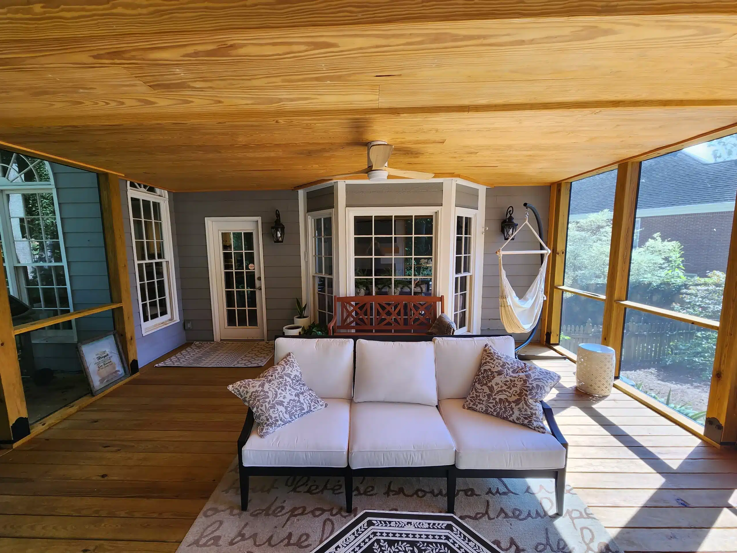 Screened porch construction in Canton georgia - Pergola Builder and gazebo installation services